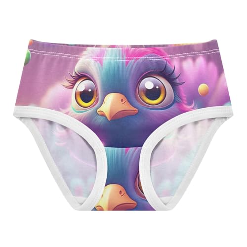 Durable Girls Underwear Toddlers 2t Cotton Little Girl Panties Cute Peacock Bird Briefs Undies Kids