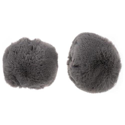 Veemoon Calentadores de Muñeca Peludos para Mujer Estilo Moderno Sintética, Accesorios de Invierno Cálidos y Elásticos, Perfectos para Outfit Mujer Invierno