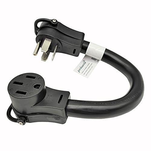 Parkworld 692378 Welder Adapter Cord 14-60p to 14-50r, Welding NEMA 14-60P Male to RV NEMA 14-50R, 50AMP, 1.5FT