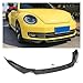 EMGMCOTD Carbon Fiber Front Bumper Lip Spoiler Compatible for Volkswagen Beetle 2 Door 2012-2016 Car Front Bumper Lip Spoiler Splitter Black FRP(Matte Black)