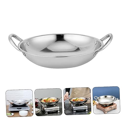 Wok de acero inoxidable 2 litros con doble mango miniatura 6
