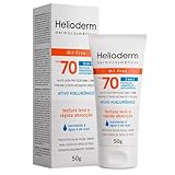 Protetor Solar Facial Helioderm FPS 70 Oil Free, Toque Seco, Controle de Oleosidade, Sem Cor, 50g