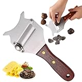 EJRUP Rebanador de Trufa, Cortador de Trufas, Cortador de Queso de Trufa de Acero Inoxidable, para Chocolate Trufas Queso