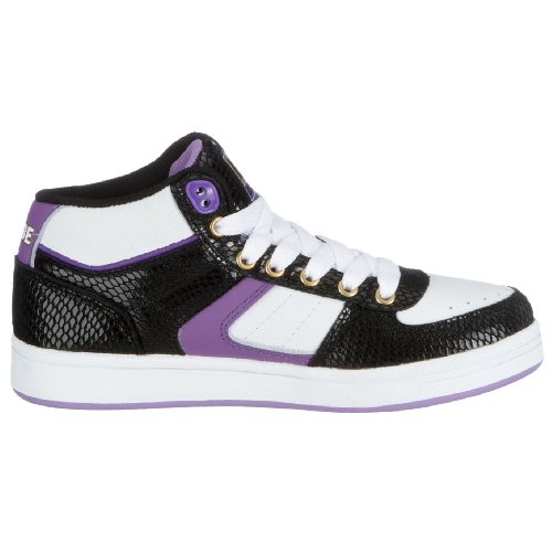Globe Fate Mid-Girl GGFATEM, Mädchen Sportschuhe - Skateboarding, schwarz, (black/white/purple), EU 39, (US 8), (UK 5 1/2)