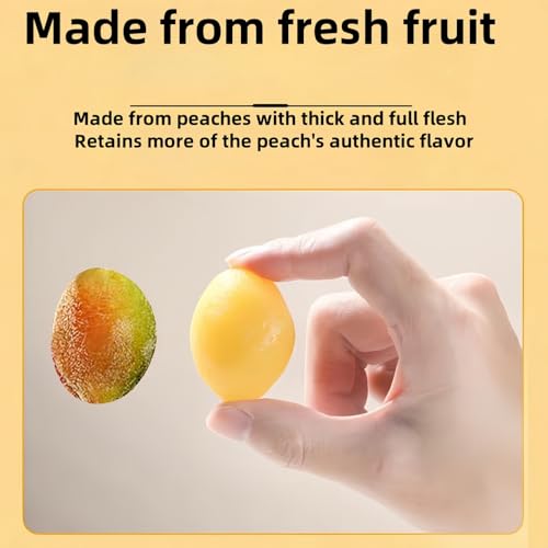 JOIYSVEN – Chinese Snacks | Peach Snacks | Preserved Fruit Delicacies | Chinese Dried Fruit |Tangy Peach Bites | 95g/3.35oz per pack (5 packs)