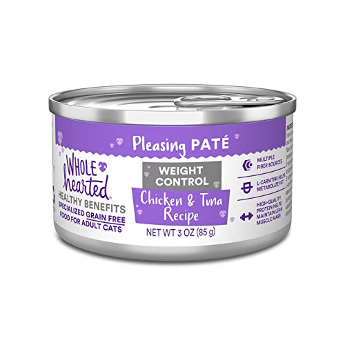 WholeHearted Weight Control Chicken & Tuna Recipe Adult Wet Cat Food, 5.5 oz. Case of 24