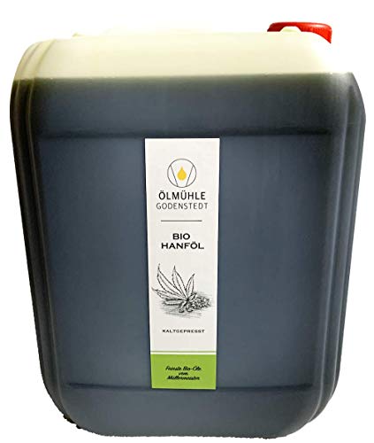 Bio Hanföl | 5L Kanister | direkt vom Hersteller | mühlenfrisch kaltgepresst Cover
