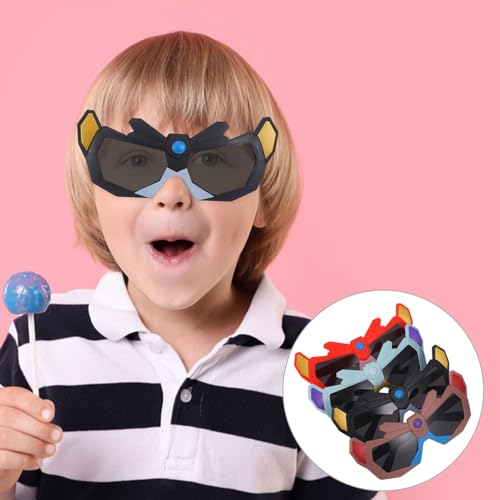 TOYANDONA Óculos Adereços Para Fotos 4 Peças Unissex Robô Óculos De Sol Brinquedo Novidade Óculos De