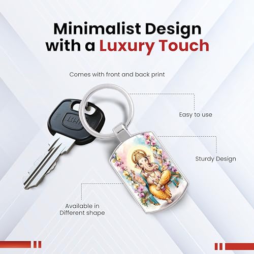 Image of Premium Printed Metal Keychain for Men & Women | High-Definition Artwork Print | Durable Key Ring for Car, Bike, Home & Office Keys | Stylish Decorative Key Holder Gift