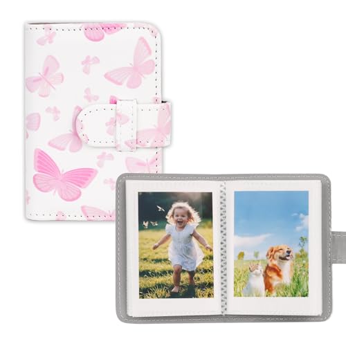 �x�m Mini�t�C�����t�H�g�A���o�� 2x3�C���`�̎ʐ^�̏ꍇ ���h�Ə��^�J�[�h PU���U�[ �|�[�^�u�� �~�j�t�H�g�A���o�� Instax Mini EVO/12/11/8/9/7s/25/70/90�C���X�^���g�J�����ʐ^�p �E�H���b�g�A���o�� (���s���N