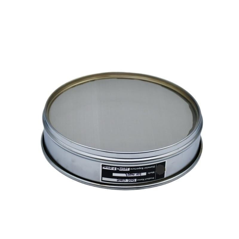 Sito laboratoryjne 20 cm 300 mesh 0,054 mm, filtr ze stali nierdzewnej 304, chromowana ramka, 1 szt.