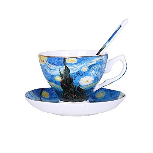 Unikalna konstrukcja filiżanki, filiżanki i spodka do kawy, filiżanki, ceramicznych filiżanek do kawy, zestawów do kawy z łyżeczką i tacą