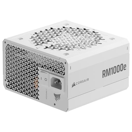 Corsair RM1000e ATX 3.1 PCIe 5.1 Ready Fully Modular 1000W Power Supply – 12V-2x6 Cable Included, Cybenetics Gold Efficiency, 105°C-Rated Capacitors, Modern Standby Mode – White
