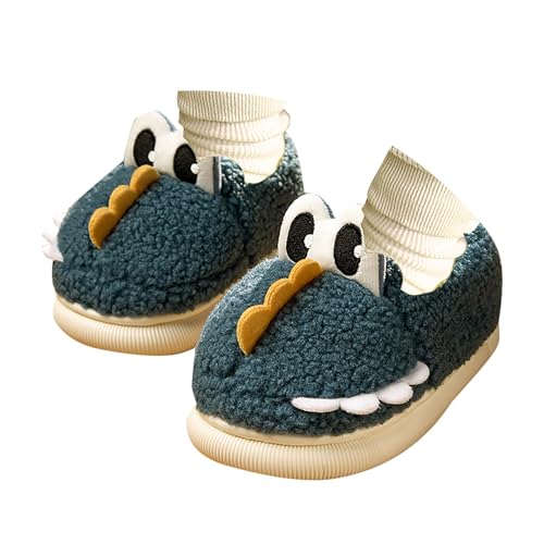 Toddler Fuzzy Animal Slippers Cute Fleece Sherpa Cartoon Non Slip Indoor House Shoes Kids Fall Winter Warm Slipper2