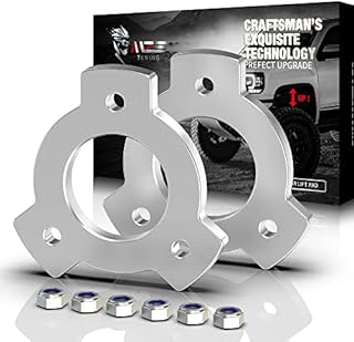 MZS 1 inch Front Leveling Kit CNC Lift Strut Spacers Compatible with 2004-2008 2014-2023 F150 2WD 4WD