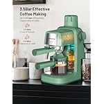 KEENSTAR - 3.5 Bar Espresso Machine with Milk Frother, 800W Compact Machine with Preheat Function, 4 Cup Coffee Maker for Cappuccino or Latte - Gift for Lovers - Image 2