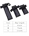 DAZCOS Unisex Adult Three Sizes Black Cosplay Bag Halloween Costume Anime Accessories (Medium_7 inches)