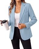 GRAPENT Business Casual Outfits for Women Blazers Sky Blue Size Large