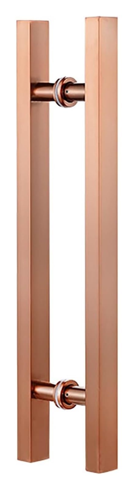 LQZAXSRDR Sliding Barn Door Handle, Sliding Door Pull Handle Double Sided H Push Bar Multicolor 50-150cm(Rose Gold,60Cm/23.6In)