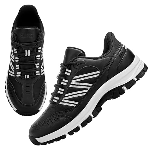 SVNKE Tênis masculino de caminhada, leve, para acampamento e trekking, casual, com cadarço, confortá