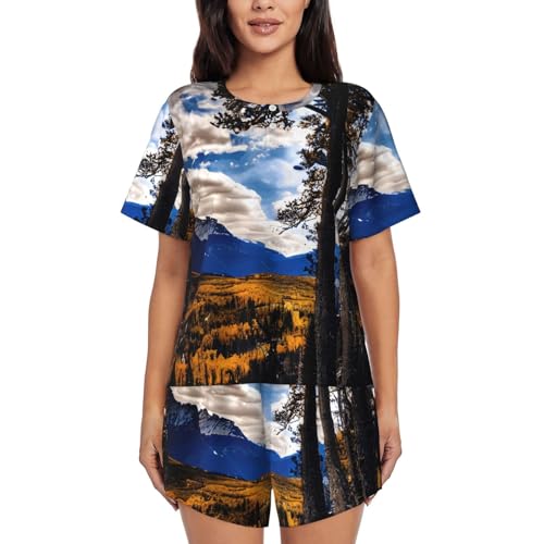 Pyjama d'été femme Rocky Mountain Range idéal pour vos instants homewear