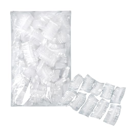 100 unidades de protección de orejas, plásticas transparentes, para adultos, impermeables, desechables, para protectores de baño y ducha