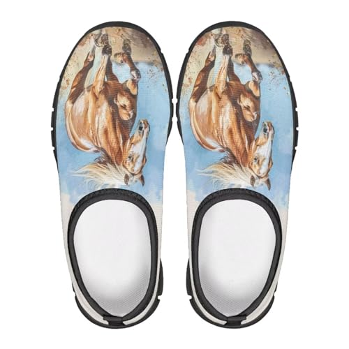 Low Cut Horse Print Running Shoes for Boys and Girls Comfortable Casual Sneakers Laceless Walking Shoes2