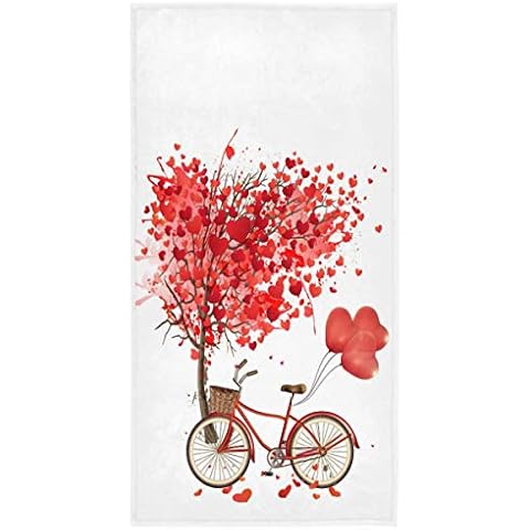 Wamika Love Tree Valentine's Day Hand Towel Cover