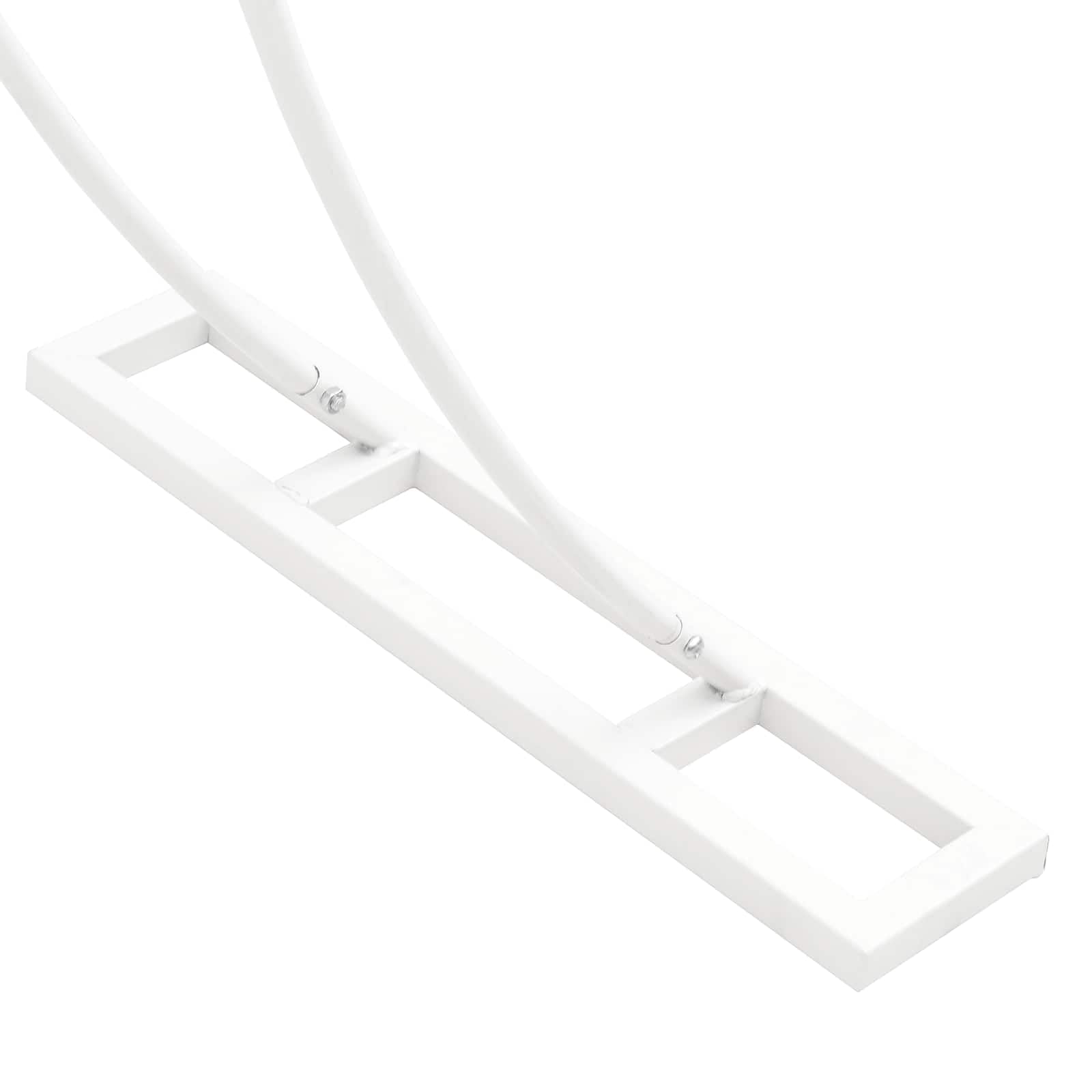 Hochzeitsbogen Weiß aus Stahl 223 x 45 x 201 cm mit stabiler Pflanzenstütze für Garten Terrasse Balkon, vielseitiger Rankhilfe Pergola für Outdoor Deko und Durchgangselement