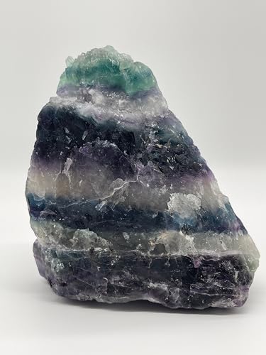 Image of Jumbo Rainbow Fluorite Rough Stones, Natural Rainbow Fluorite, Raw Fluorite Crystals (1-2 lbs)