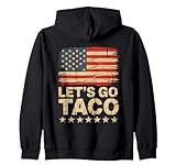 Photo Gallery let s go taco us flag for men and women felpa con cappuccio Photo Gallery let s go taco us flag for men and women felpa con cappuccio