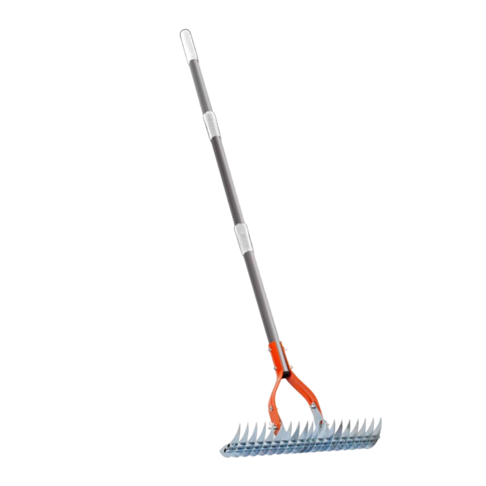 Herramienta de jardín de rastrillo de manos, Rake de paja de metal | Cultivador ergonómico de timón, herramientas de jardinería desmontables p