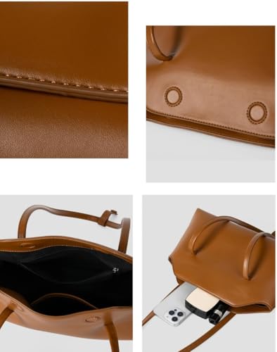 Image of Slouchy PU Leather Hobo Bags Women Retro Trendy Underarm Shoulder Bag Cute Crescent Crossbody Purses Travel Tote Handbag 2026