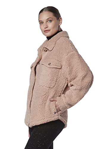 Andrew Marc Women's Teddy Fleece Trucket Cozy Jacket4