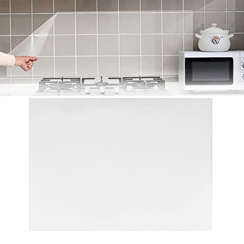 Oil Proof Sticker Transparent Wall Tile Sticker Wall Treatment Supplies Oil Proof Sticker Heat Resistant Protective Sticker for Kitchen 17.7x23.6 Inches