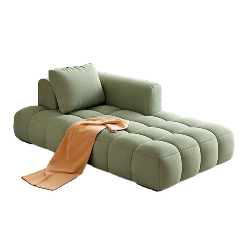 Image of LEGACY OF COMFORT Azure Solid Wood Frame Indoor Chaise Lounges Upholstered Chaise Lounge for Living Room (Left Hand Side, Green)