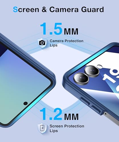 Image of Galaxy Z Flip 7 MagSafe Case, Military Drop Tested, Translucent Matte Silicone Bumper, Anti-Fingerprint, Slim, Royal Blue