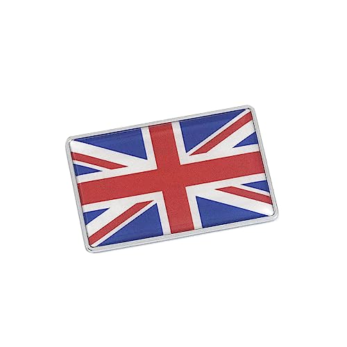Image of PTDecals 1 PCS The Union Jack Car Sticker England Flag 3D Emblem UK GB Flag Badge Graphic Decals for Racing Car Motorcycle Bike Home 7.7x5CM