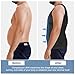 MEETYOO Gynecomastia Compression Shirt Men, Slimming Undershirt Compression Tank Top Mens Shapewear Body Shaper Black-mesh