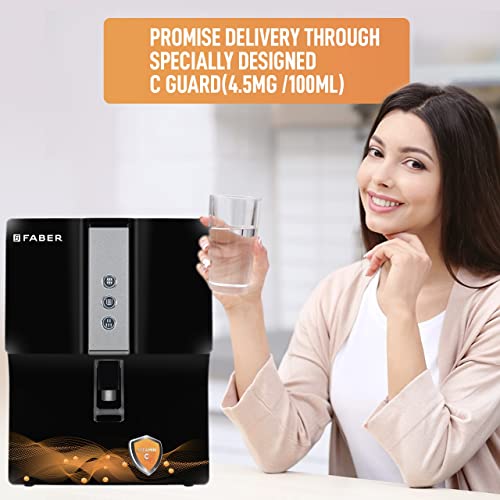 Image of Faber C-Guard Plus RO+UV+MAT+Vit C| Free Installation | 7L Tank | 7-Stage Filtration | Upto 2500 TDS | Indicators for Power, Tank Full & Purification | Ideal for All Water Sources