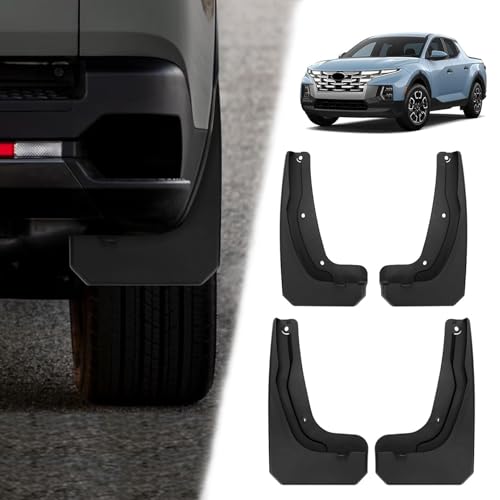 Image of Mud Flaps Splash Guards for 2023 2024 2025 2026 Hyundai Santa Cruz (Not Fit for XRT), Durable ABS Mud Guards, Protects Against Mud, Rocks, and Debris, Santa Cruz Accessories (4PCS)