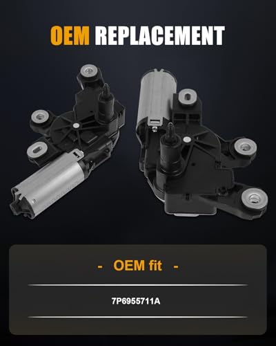 Image of ROADFAR Rear Windshield Wiper Motor Compatible For Volkswagen For Touareg | Fit For Volkswagen For Touareg 2011-2017|OEM:7P6955711A|4 Pins