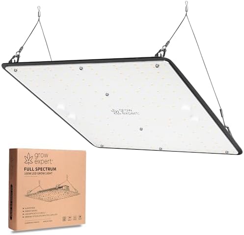 Lámpara LED de cultivo 100 W – 30 cm x 30 cm – Lámpara solar para...