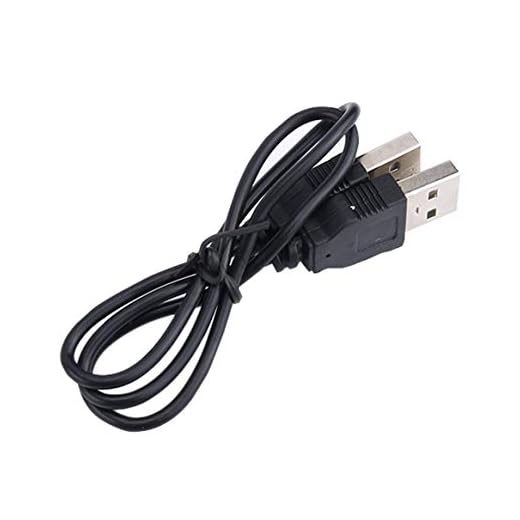 Yixikejiyouxian Negro 400 Mm (L) Usb 2.0 Macho A Macho Conector De Extensión Adaptador Cable De Datos Conectores De Cable Para Pc Teléfono Inteligente - Negro