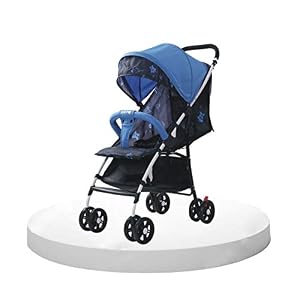 Cutieco Large Seating Capacity Travel-Friendly Baby Stroller Buggy for Baby/Kids, 0-3 Years (Blue)
