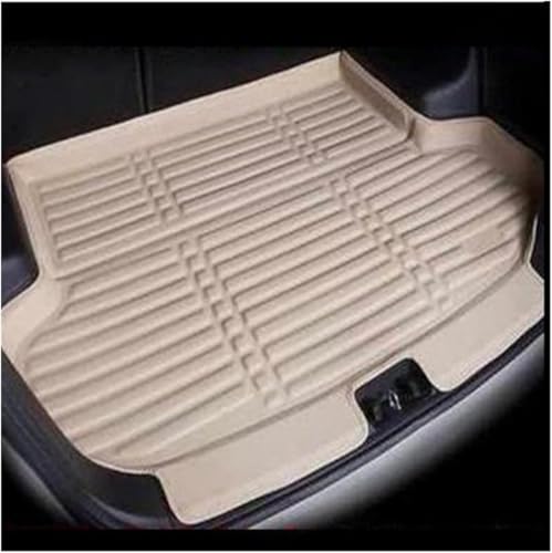 Tapis de coffre pour Skoda Octavia A7 anti-saleté protection arrière beige