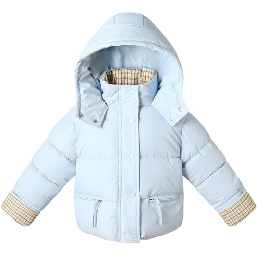 Little Girls Winter Snow Coats Puffer Jacket with Hood Waterproof Padded Clothes
