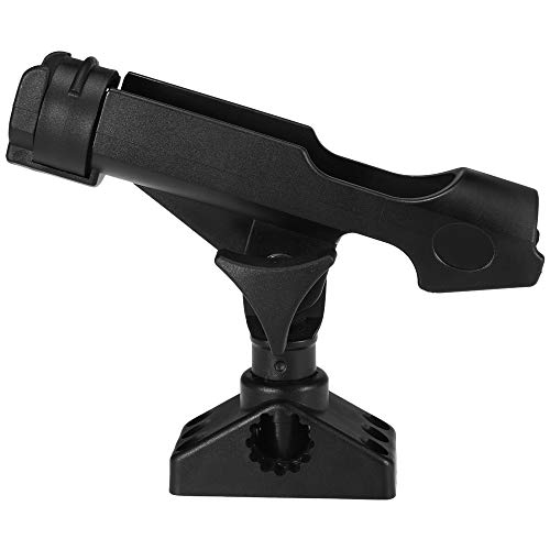 KKmoon Suporte ajustável para varas de barco de pesca Rack 360 graus giratório caiaque suporte para