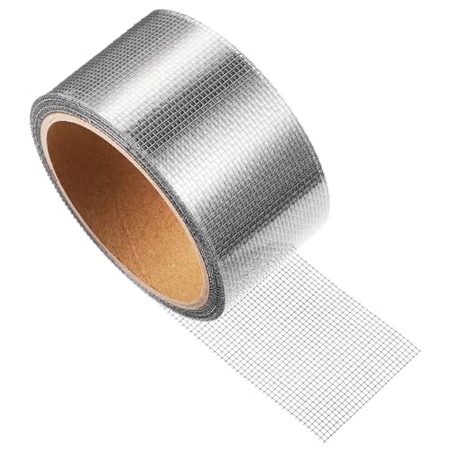 LIFKOME 網戸修理テープ 強力粘着メッシュプ 防蚊補修用 グレー 屋内外対応 窓 ドア用網戸補修テープ 長持ち耐候性