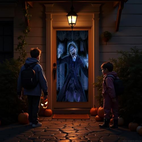 Decoración digital Macabre Manor Halloween DVD con pantallas miniatura 4